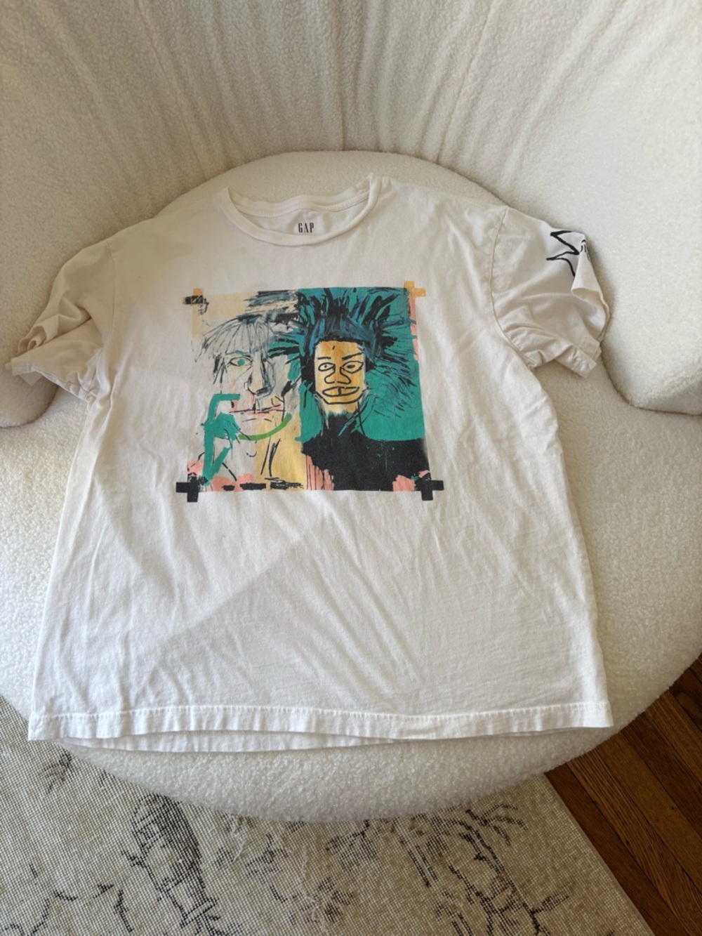 GAP Art tee with Basquiat & Andy Warhol